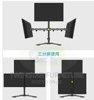 Modern Multi Monitor Desk Mount for LED / LCD