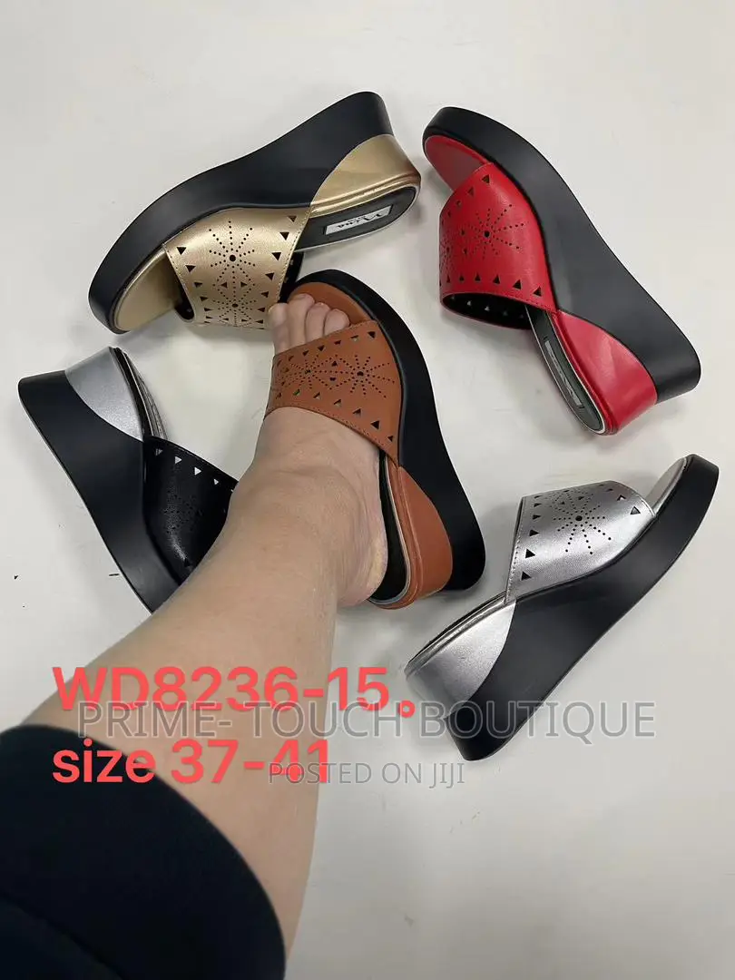 Quality Designer Wedge Slippers.