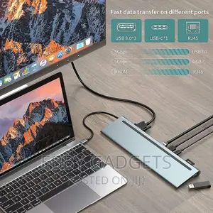 12 in 1 Usb Type C Hub Adapter Laptop Docking