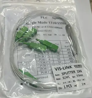 1 X 4 PLC Fiber Splitter, Mini Module, 900μm, SC/APC, Single