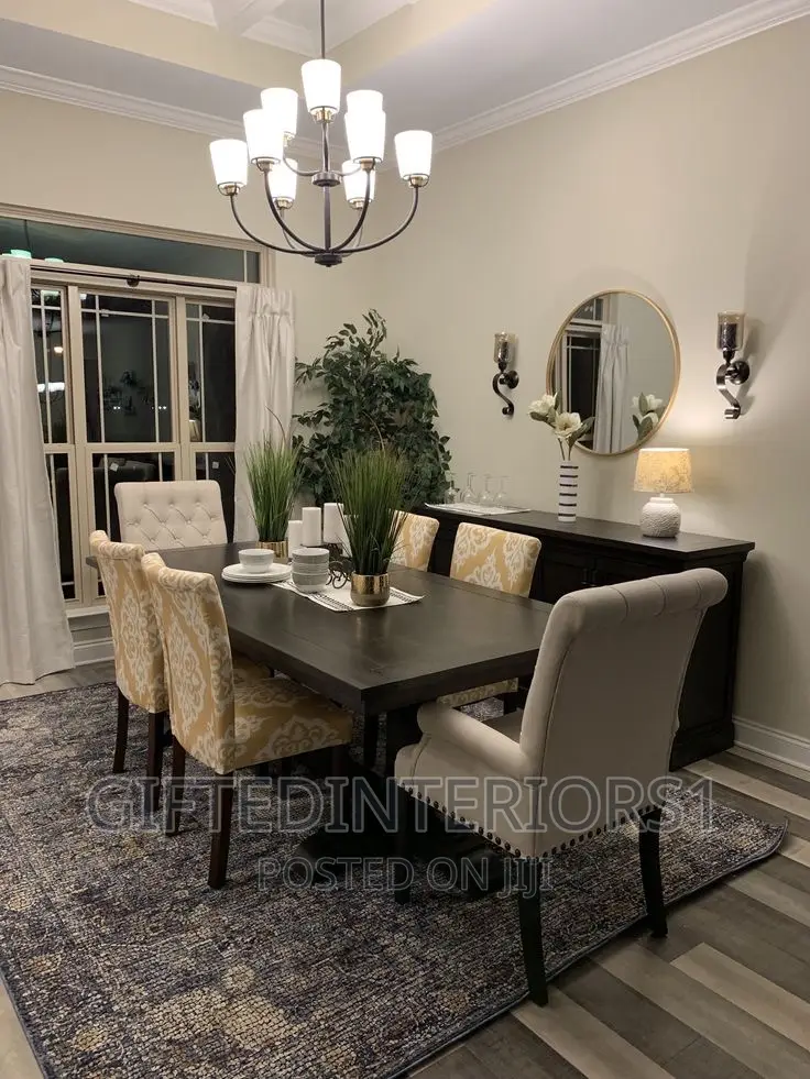 6 Seaters Dinning Set With 2 Executive Seats