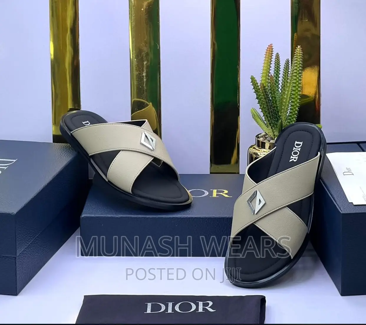 Dior Leather Slipers