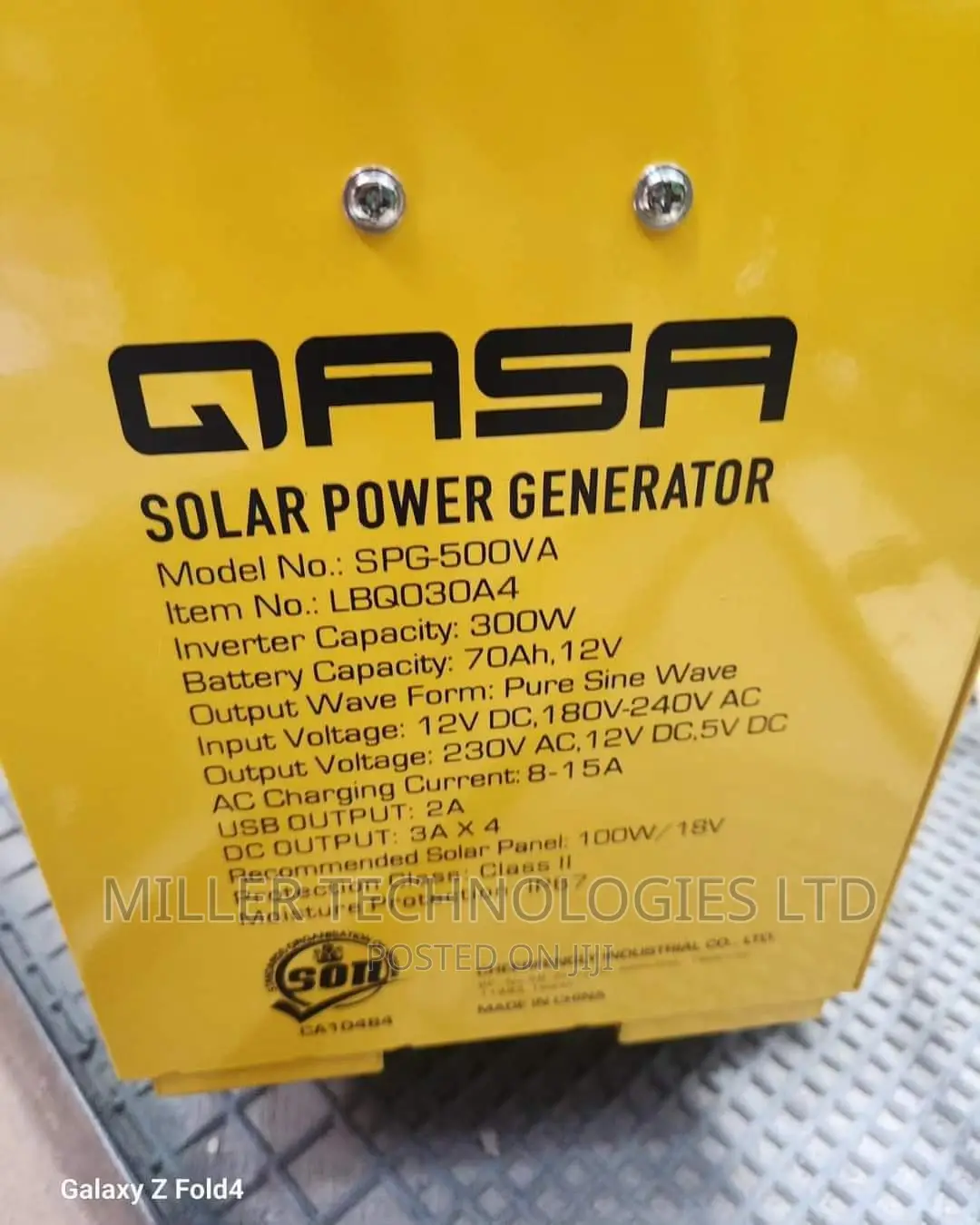 Qasa Solar Generator SPG-500va