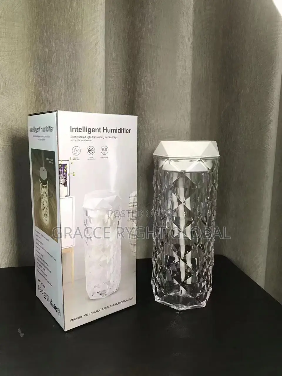 Crystal Humidifier Led Lamp
