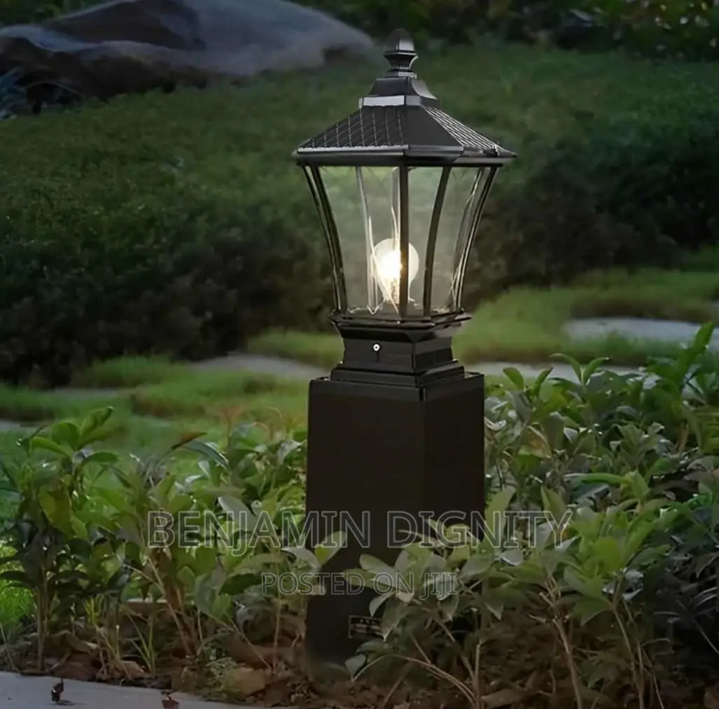 Modern Bronze Pillar Garden Lamps