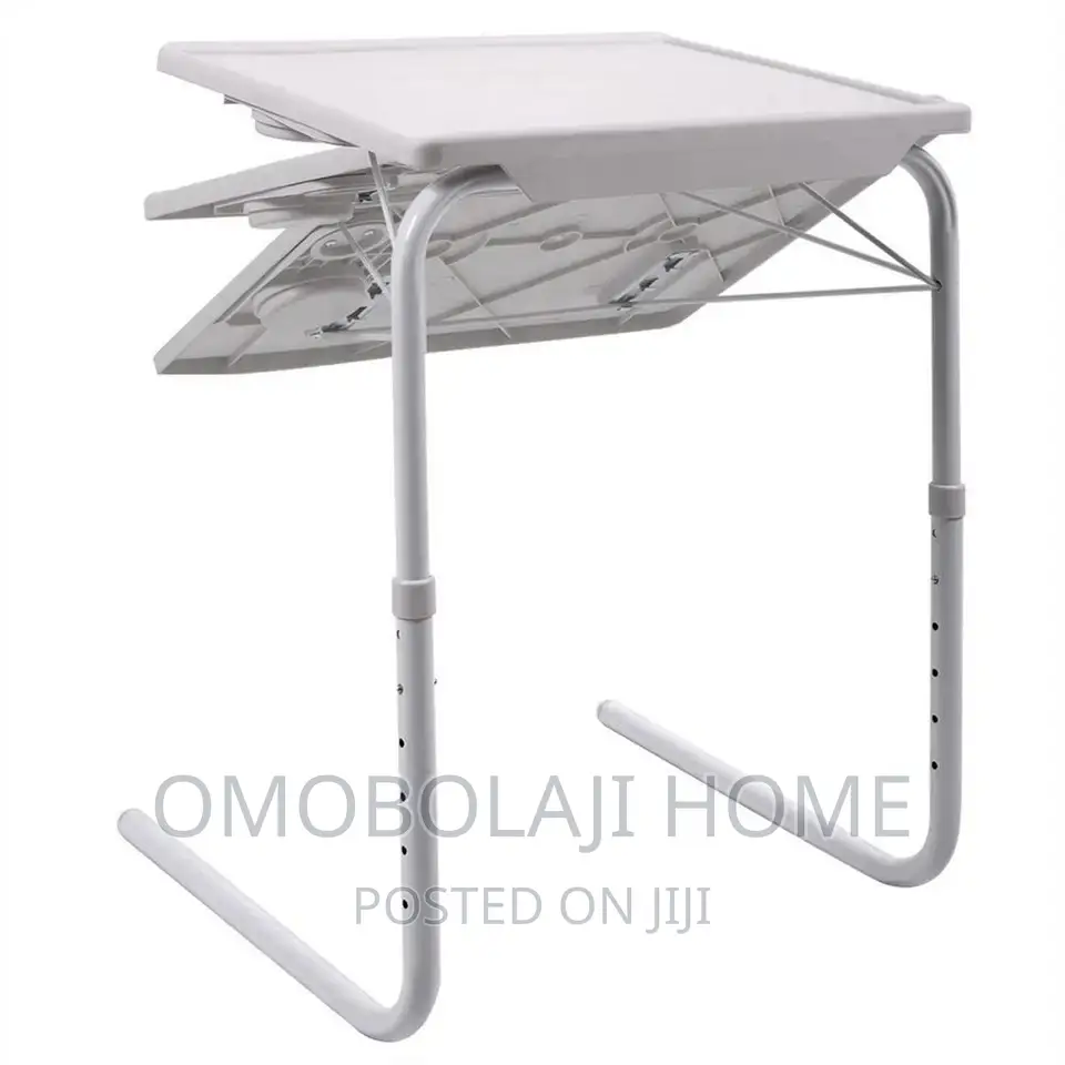 Foldable Adjustable Table Mate With Built in Cup Holder