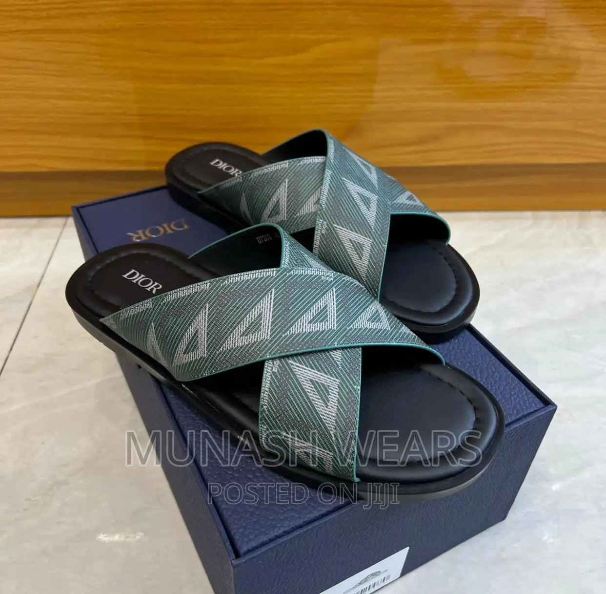 Original Dior Leather Slipers