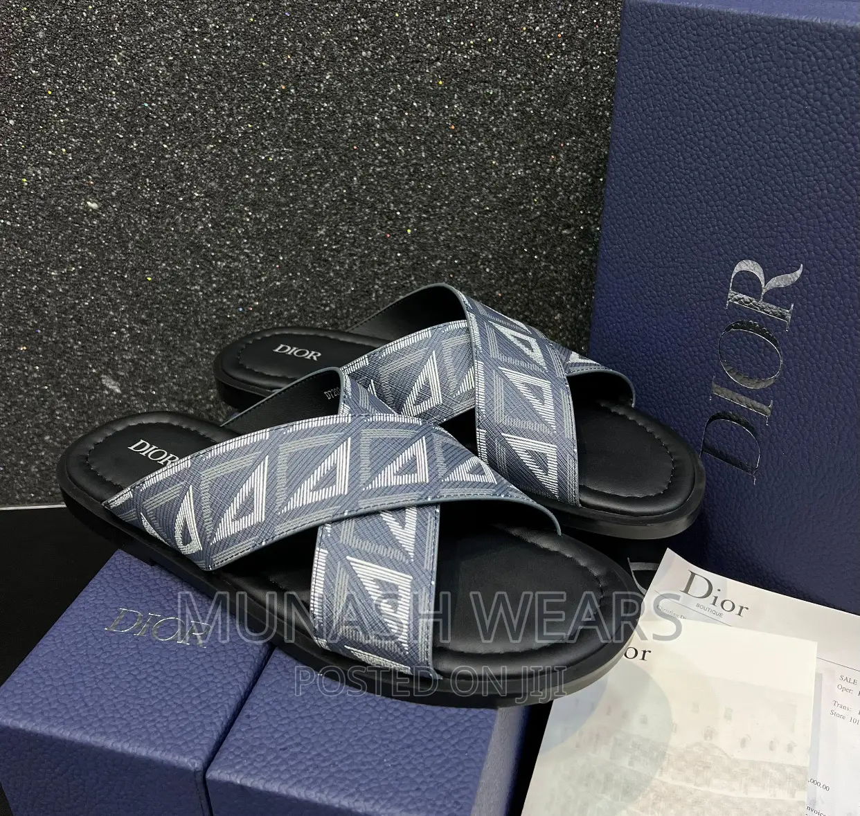 Original Dior Leather Slipers
