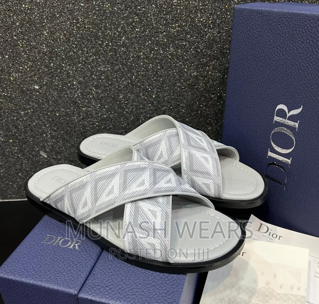 Original Dior Leather Slipers