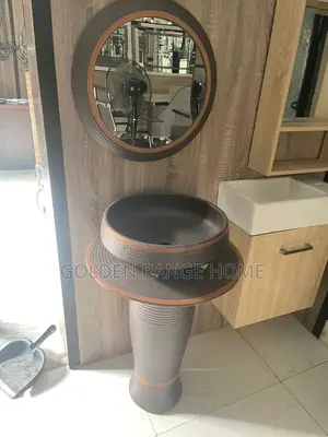 Matt Dark Grey Free Standing Wash Hands Basin