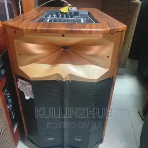 9000W 15 Inch Wooden Body Public Address System With Mixer