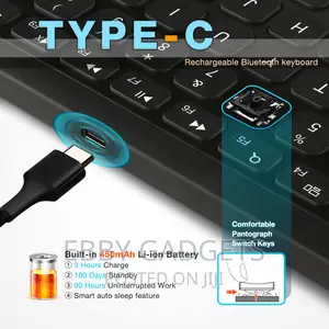 Wireless Bluetooth Backlight Keyboard for Surface Pro 34568