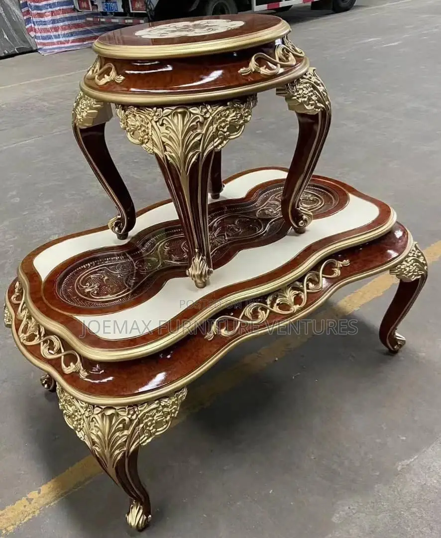 Turkish Center Table With Two Side Stools.