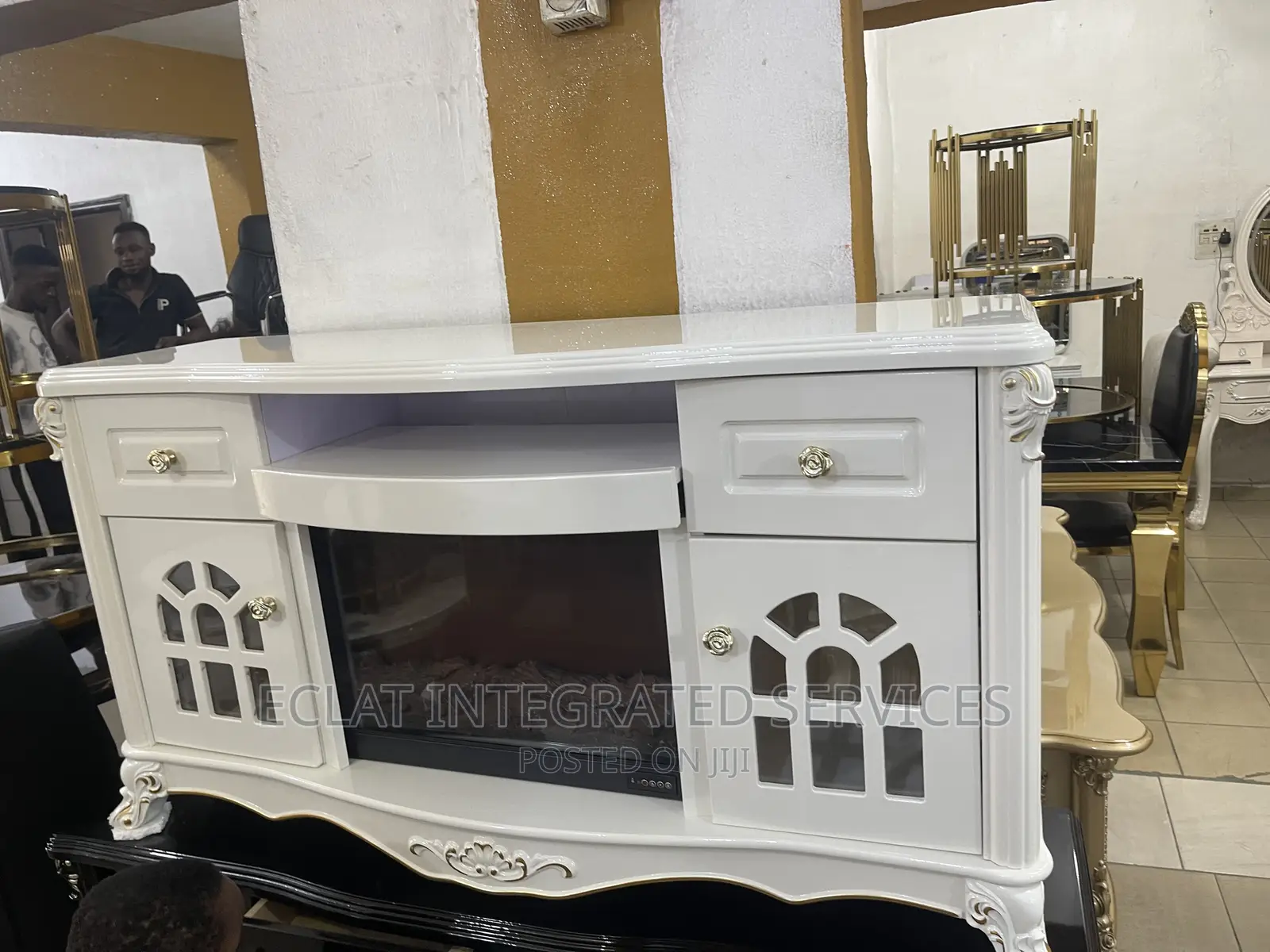 Television Stand With Fire Place