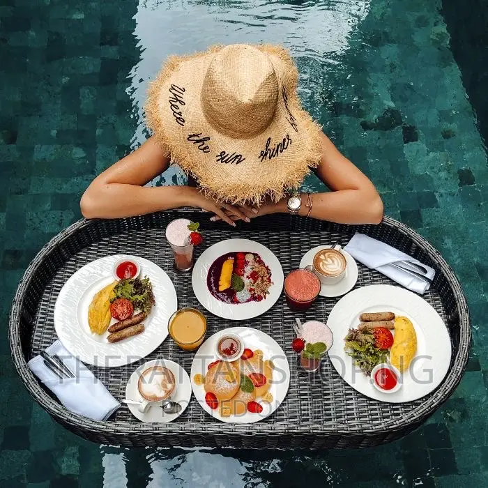 Floating Rattan Basket