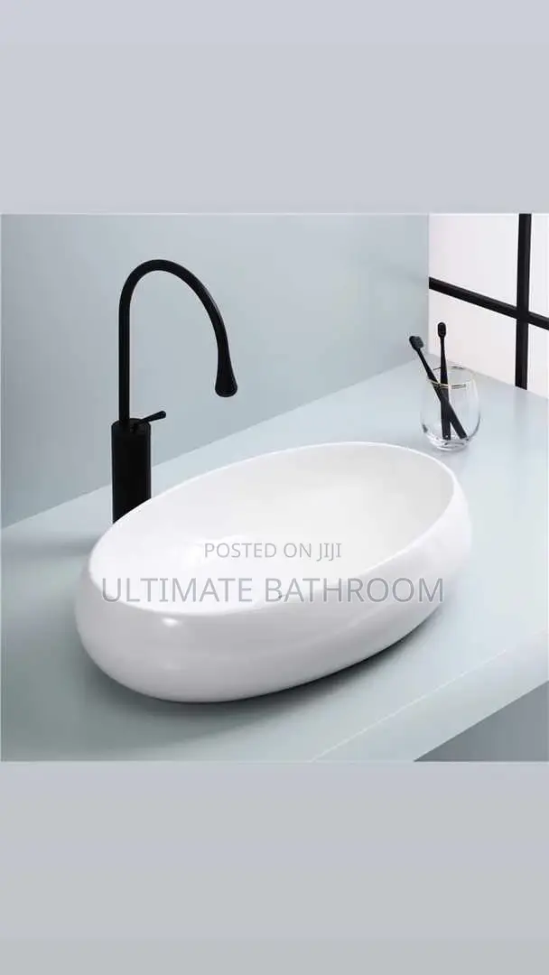 Big Egg Shape Counter Top Basin