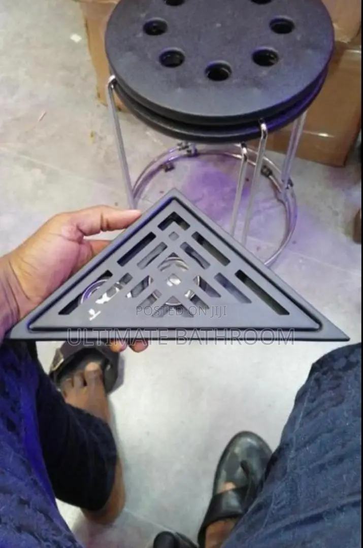 Black Triangle Floor Drain