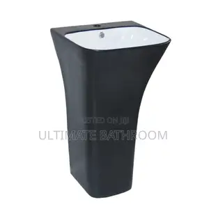 Ideal Black and White Standing Basin