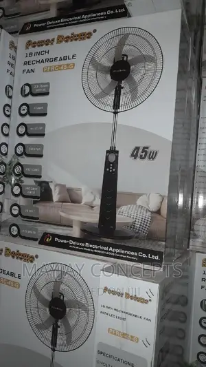 18inches Power Deluxe Ac/Dc Rechargeable Standing Fan