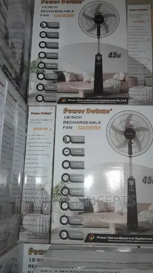 18inches Power Deluxe Ac/Dc Rechargeable Standing Fan