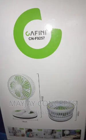 Cafini Led Folding Table Fan