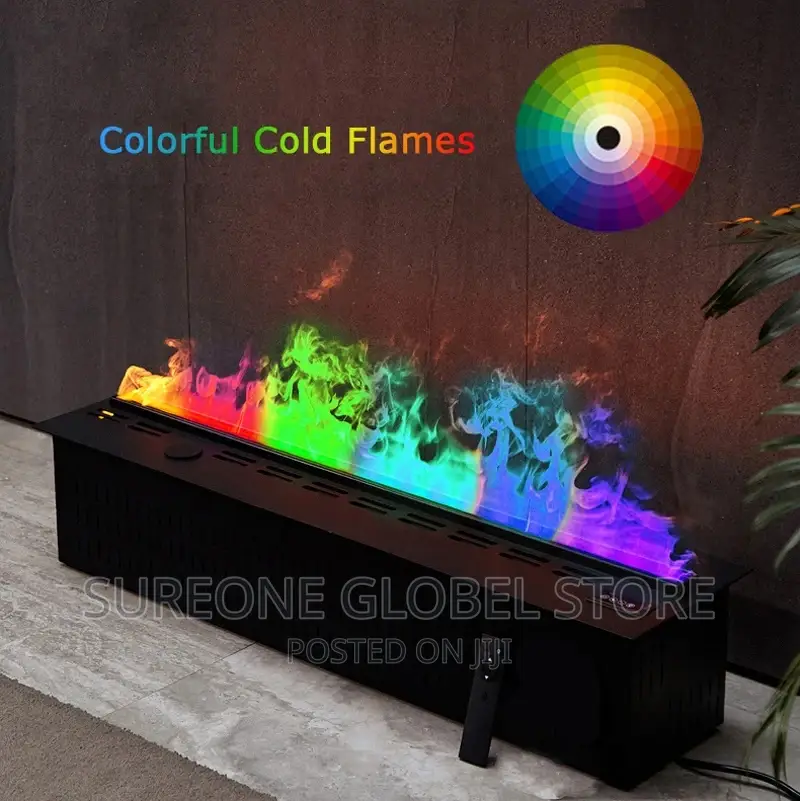 3D Atomized Fireplace With Colorful Flame