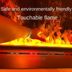 Modern Remote Control Electric Fireplace Mute Water Mist