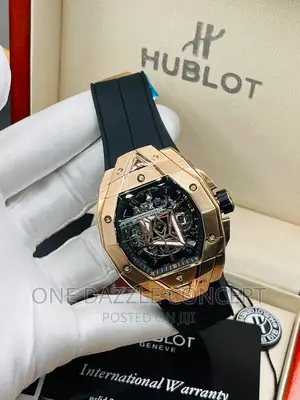 Hublot Titanium Rubber Strap Wristwatch