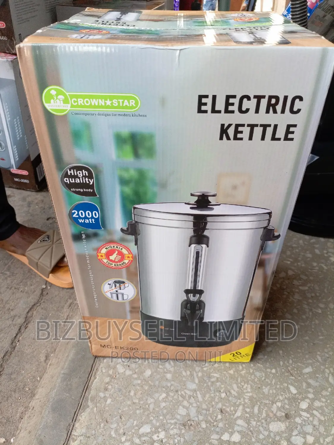 20 Liters Master Chef Electric Kettle.