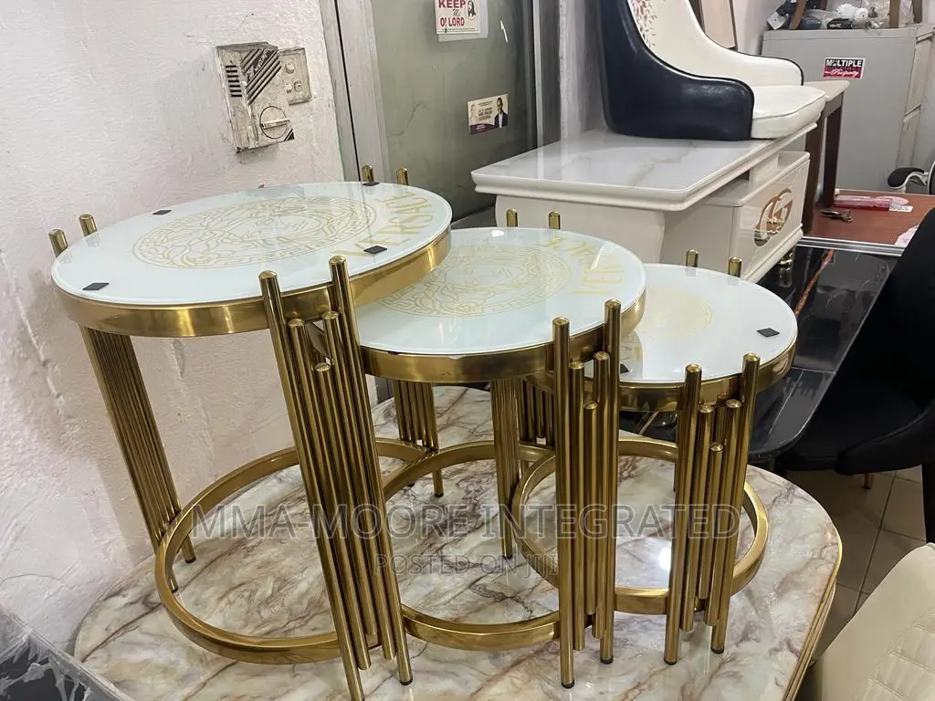 Marble Top 3in1 Table Set