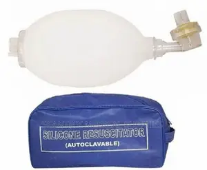Custom White Silicon Resuscitator Pediatric Ambu Bag