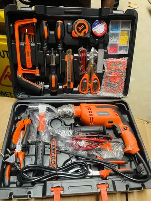 Electrical Tools Box With Electric Drilling Machine