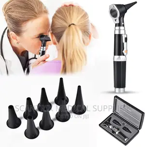 Otoscope (LED - White Light) Auriscope With Battery Handle