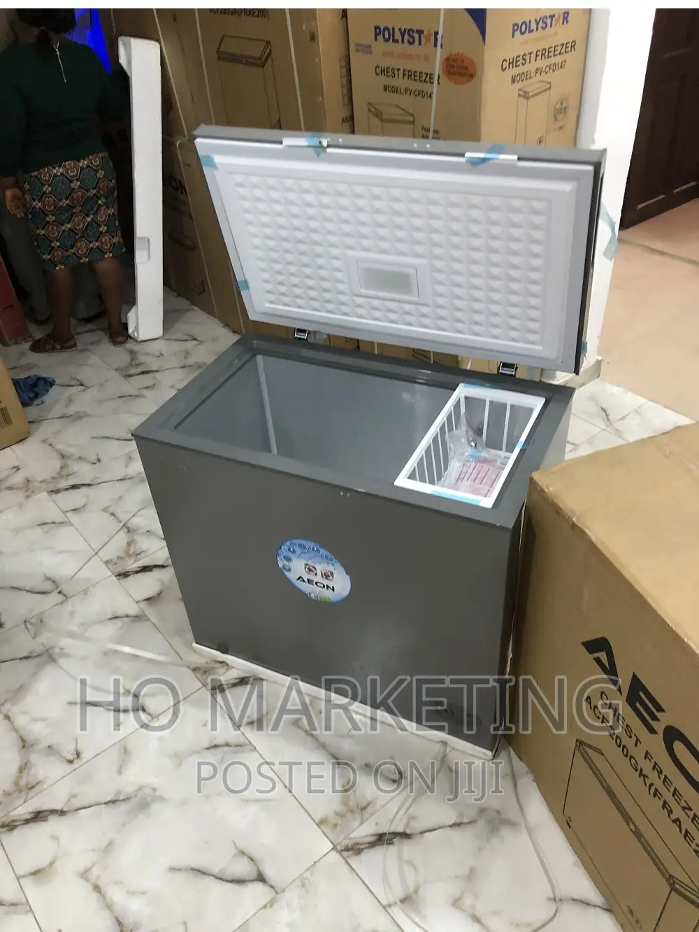 Brand New Aeon 200l Chest Freezer -Silver