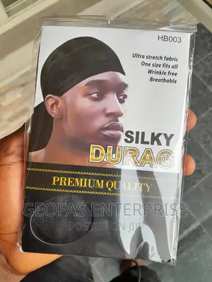 Original Black Premium Quality Silky Durag
