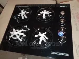 4 Burner Glass Gas Coker