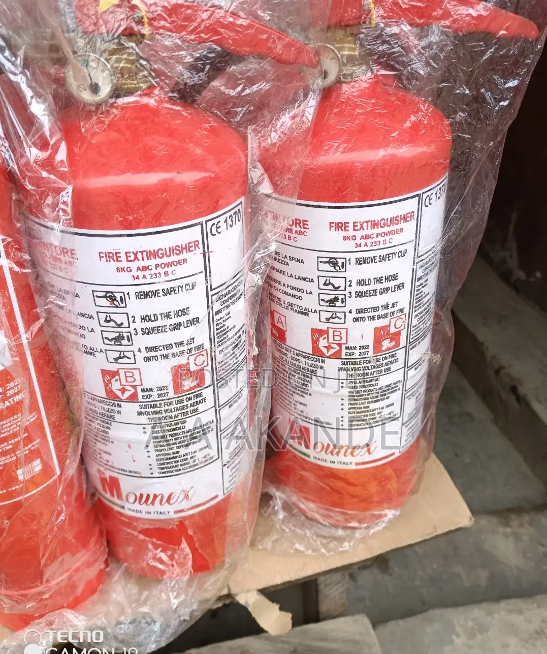 6kg Dcp Fire Extinguisher