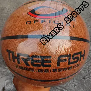 Three Fish Official Basketball With Grip
