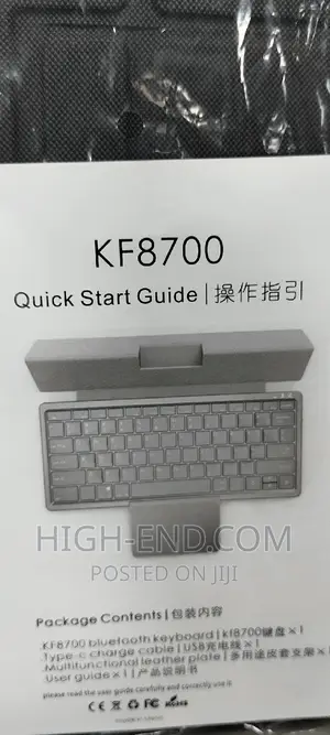 Kf8700 Rechargeable Wireless Keyboard With Touch Pad