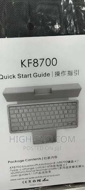 Kf8700 Rechargeable Wireless Keyboard With Touch Pad