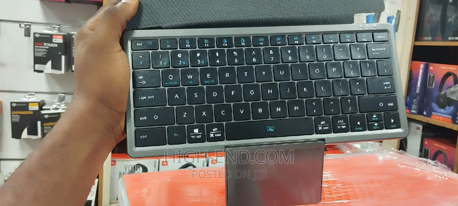 Kf8700 Rechargeable Wireless Keyboard With Touch Pad