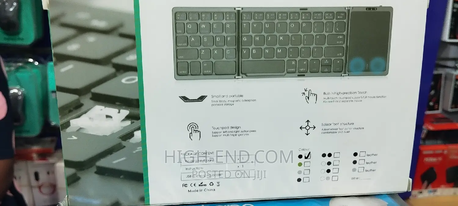 Foldable Bluetooth Keyboard With Touch Pad