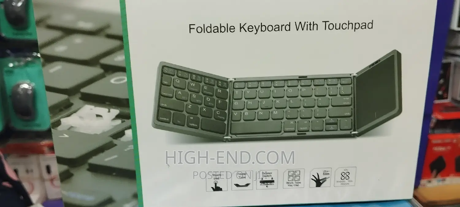 Foldable Bluetooth Keyboard With Touch Pad