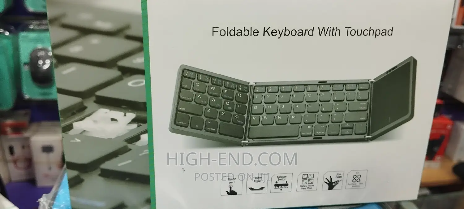 Foldable Bluetooth Keyboard With Touch Pad