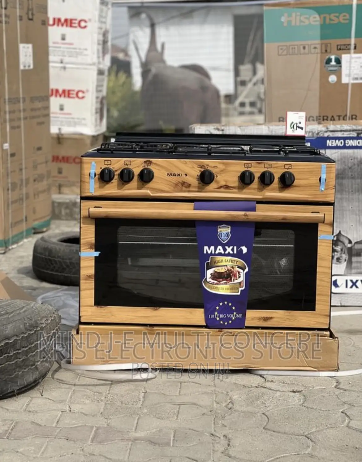 Maxi 60*90 5 Burner Gas Cooker Wood in Ibadan Kitchen Appliances