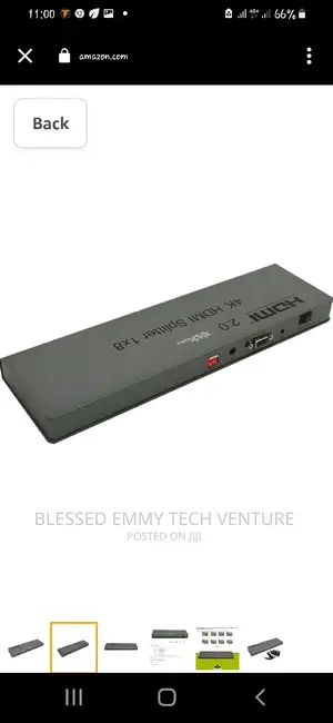 1 in 8 Out 60HZ HDR HDMI Splitter With Output