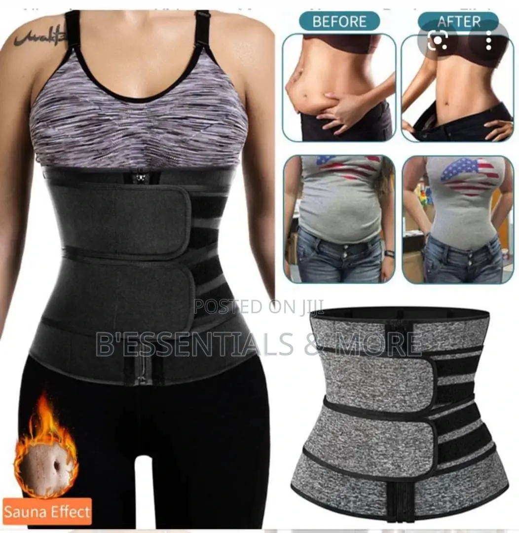 Double Compression 2 Belt Strap Neoprene Waist Trainer