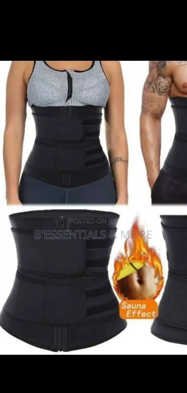 Double Compression 2 Belt Strap Neoprene Waist Trainer