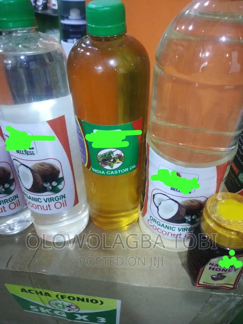 Indian ColdPress Castor and Organic Virgin Coconut Oil in Lagos Island
