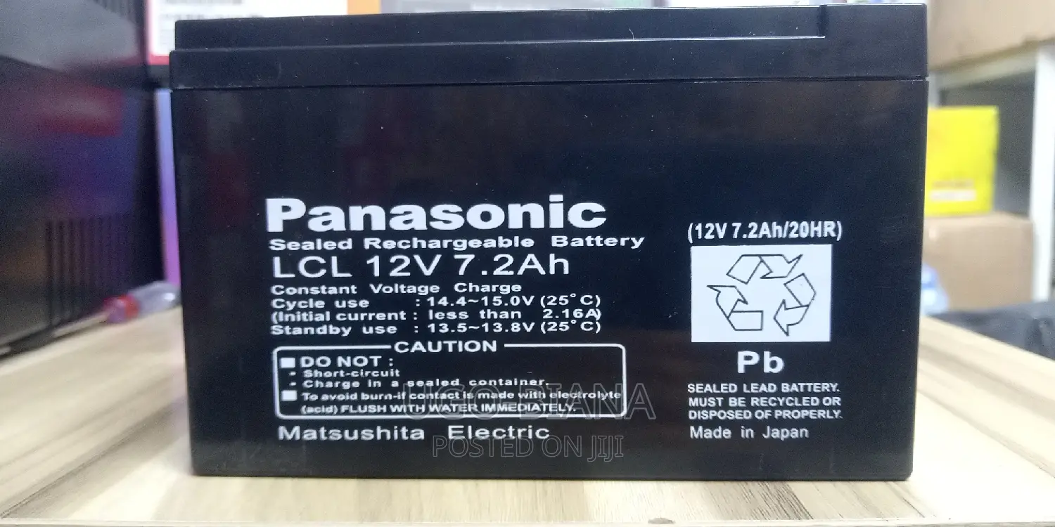 12V 7.2A Rechargeable Battery